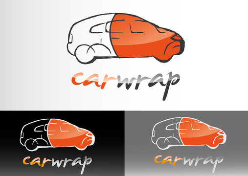 car wrap autofolierung logo