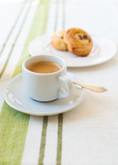 Coffee with croissant