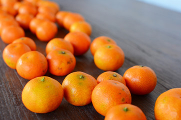 Group of Oranges on Table
