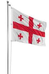 3D Georgian flag