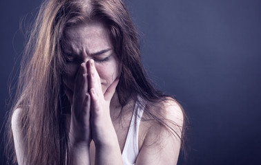 Crying woman