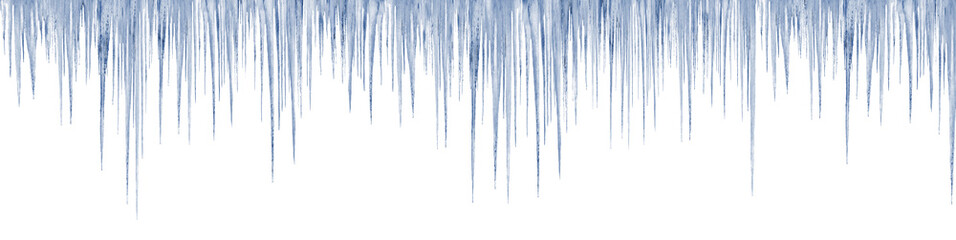 Obraz na płótnie Canvas icicles on white background