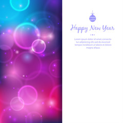 greeting card for happy new year