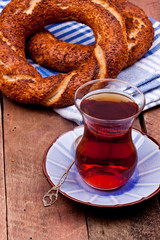 tea and turkish bagel
