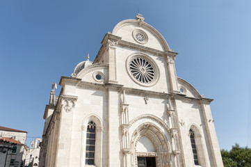 Fototapeta na wymiar Katedra w Santiago (Sibenik, Chorwacja)