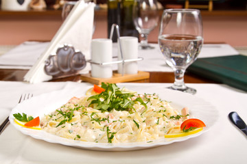 Salmon pasta