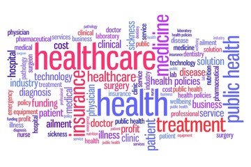 Fototapeta premium Health care - word cloud concept