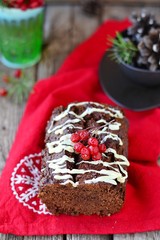 Christmas chocolate cake.