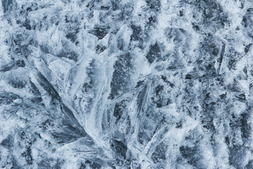 Ice texture from fresh water