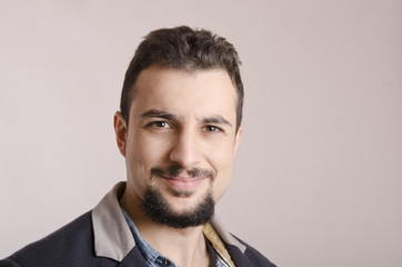 Goatee expressive man