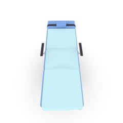 medical table on a white background