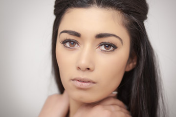 Naklejka premium beautiful young asian woman
