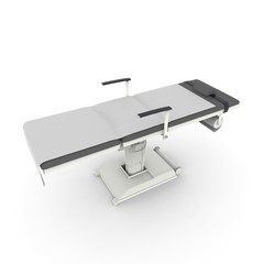 medical table on a white background