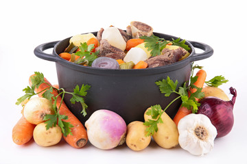 beef stew and vegetables