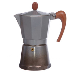 Italian coffee maker isolated on white