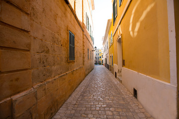 Ciutadella Menorca downtown city of Ciudadela
