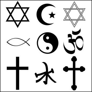 various religious symbol