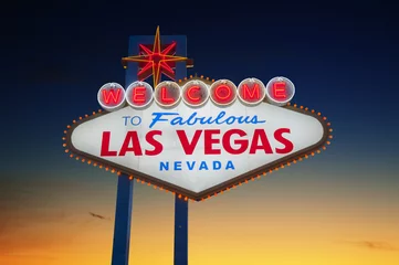 Zelfklevend Fotobehang Welcome to Las Vegas Sign © somchaij