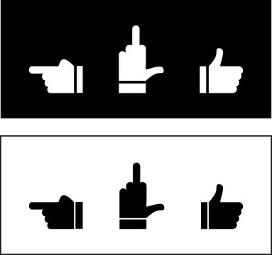 three ways to show fingers