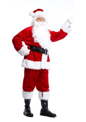 Santa Claus isolated on white.