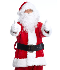 Santa Claus isolated on white.