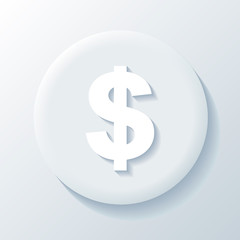 Dollar 3D Paper Icon