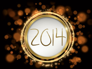 colorful new year 2014 text