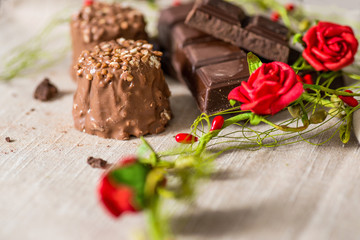 Closeup chocolate
