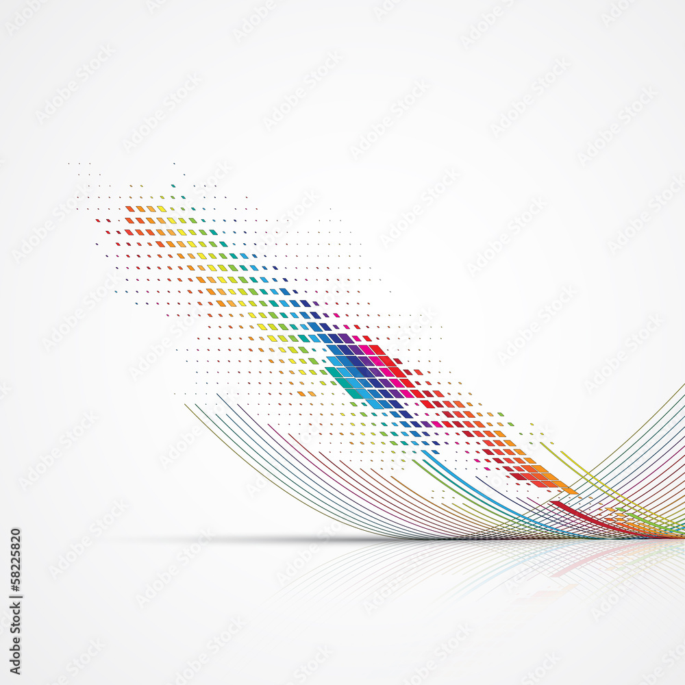 Poster abstract internet computer technology business solution