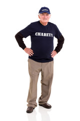 senior charity worker portrait
