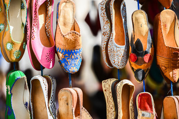 Colourful Moroccan slippers, Marrakesh