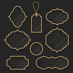 Label and tag set. Vector illustration
