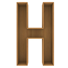 Wooden cabinet-letter
