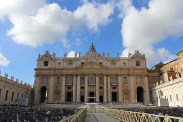 Fototapeta na wymiar St Peters Basilica, Vatican City, Rome