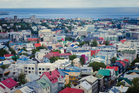 Beautiful Reykjavik View From The Top