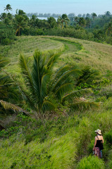 Tourist visit Aitutaki Lagoon Cook Islands