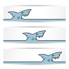 Shark banners