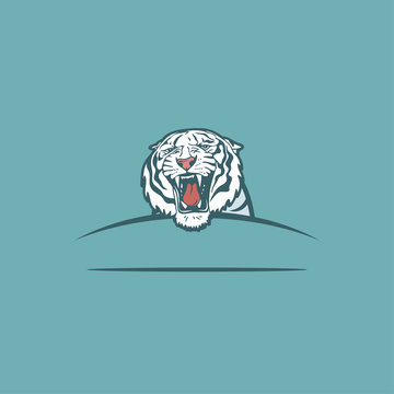 White tiger label