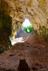Menorca Cova dels Coloms Pigeons cave in es Mitjorn
