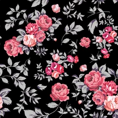 Fotobehang Rose Seamless Pattern © EnginKorkmaz