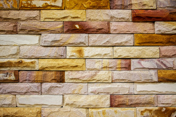modern brick stone wall