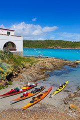 Menorca Es Grau kayak adventure in Balearic Islands © lunamarina