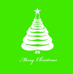 Abstract paper Christmas Tree Template Eve.Background.Vector