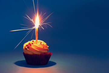 Cupcake and light