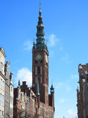 Fototapeta premium City hall of old town in Gdansk - Poland