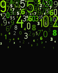 Vector background from numbers