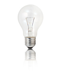 Light bulb isolated on white