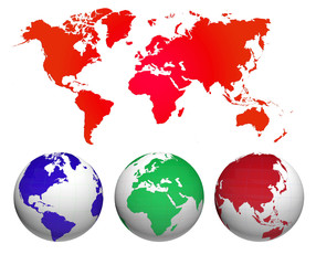 Fototapeta na wymiar World Map, World background
