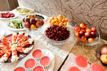 Buffet in the Restaurant