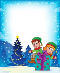 Obraz na płótnie Canvas Christmas elf theme 7
